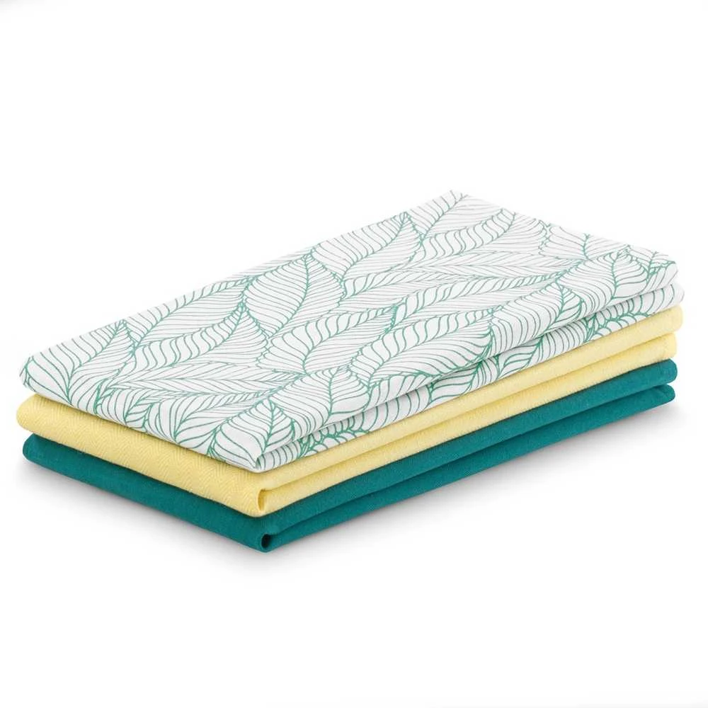 AmeliaHome RINKINYS/AH/LETTY/MIX/GRAIN/TURQS&Geltonas/3PACK/50X70