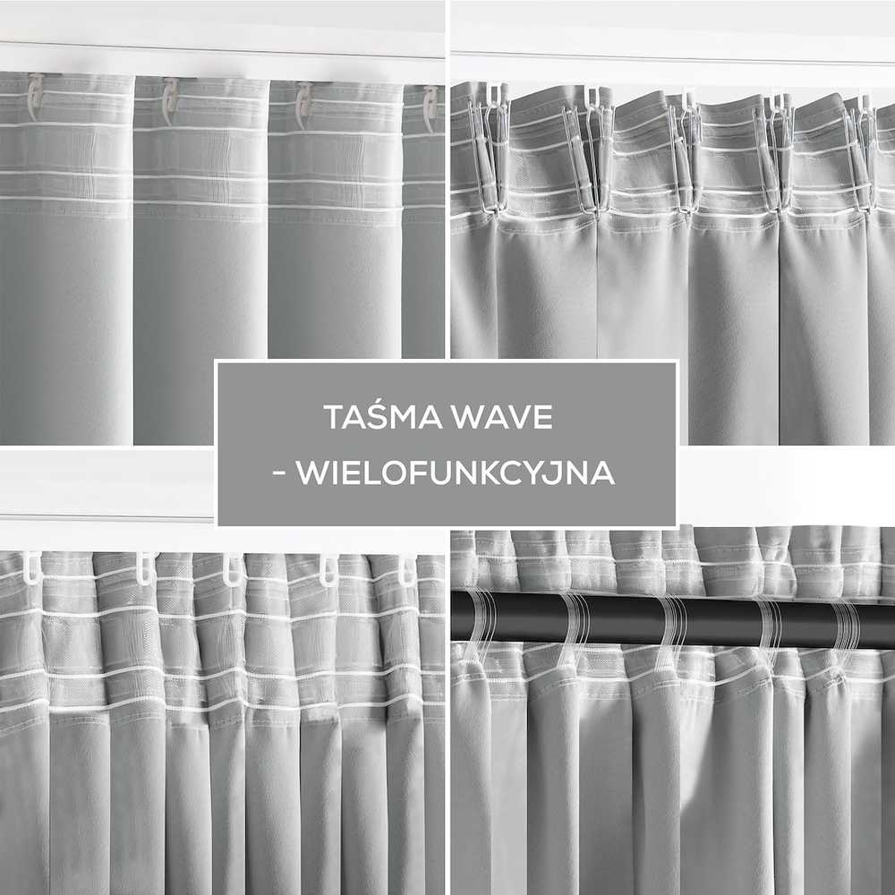Užuolaida blackout 140×245 cm šviesiai pilka CURT