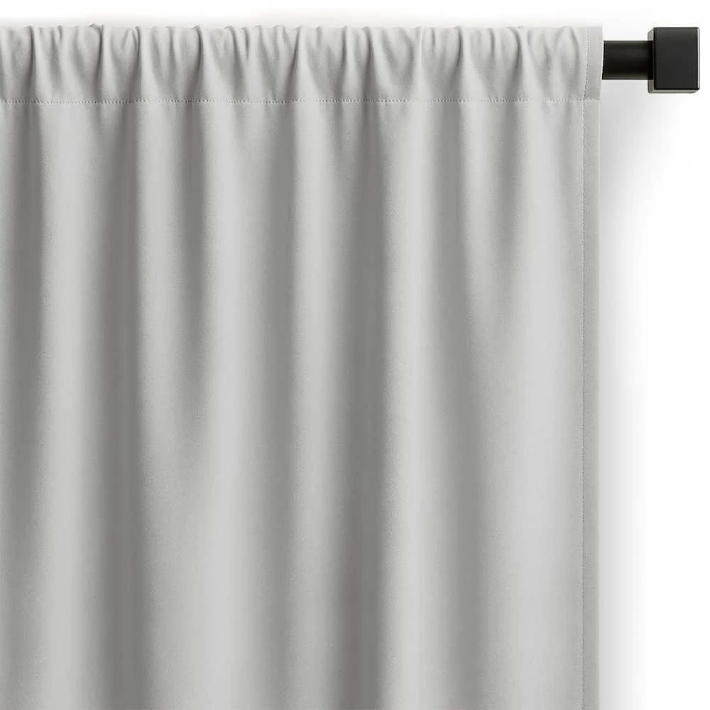Užuolaida su klostėmis 180 g/m² sidabrinės spalvos