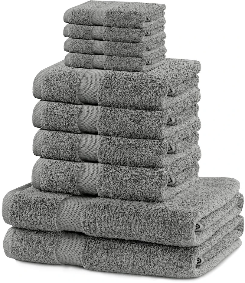 Rankšluostis DecoKing Rankšluosčių rinkinys 2 × 70 × 140 cm, 4 × 50 × 100 cm, 4 × 30 × 50 cm MARINA SIL
