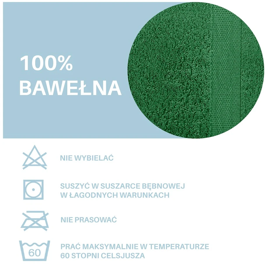 Rankšluostis DecoKing Rankšluosčių rinkinys 2 vnt. 70 × 140 cm, 4 vnt. 50 × 100 cm, žalios spalvos MARINA