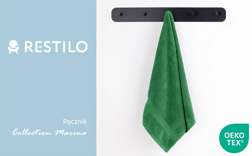 Rankšluostis DecoKing Rankšluosčių rinkinys 2 vnt. 70 × 140 cm, 4 vnt. 50 × 100 cm, žalios spalvos MARINA