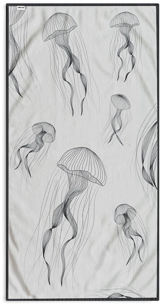 Paplūdimio rankšluostis 90 × 180 cm JELLYFISH