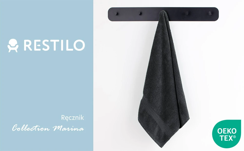 Rankšluostis Rankšluosčių rinkinys 2 vnt. 70x140 ir 4 vnt. 50x100 cm tamsiai pilki