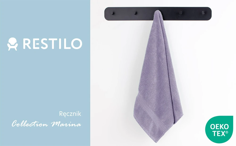 Rankšluostis DecoKing Marina 50x100 cm, spalva: alyvinė