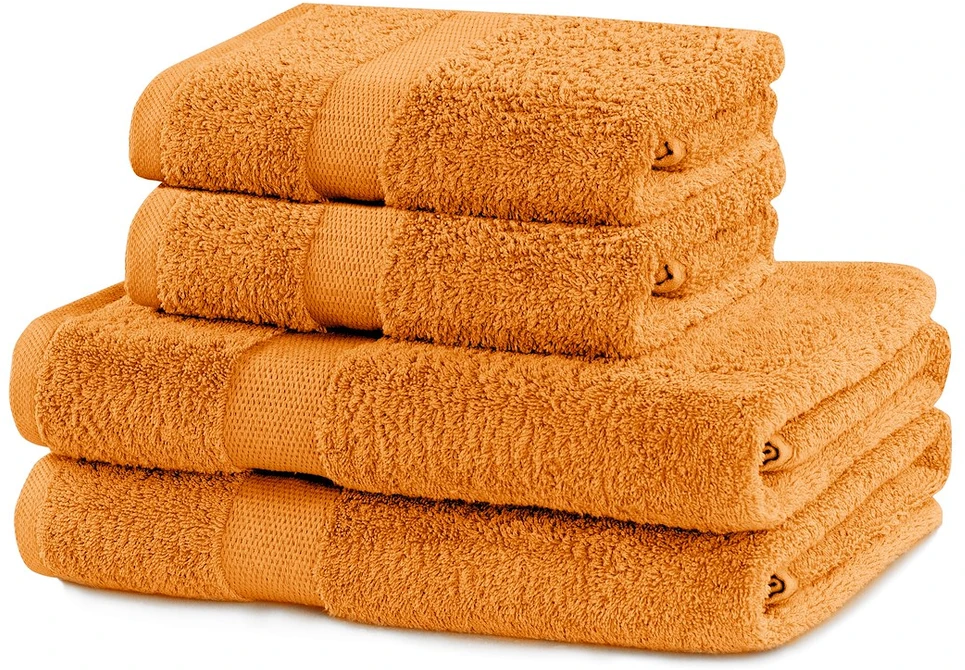 Rankšluostis Rankšluosčių rinkinys 2 vnt. 70x140 ir 2 vnt. 50x100 oranžiniai