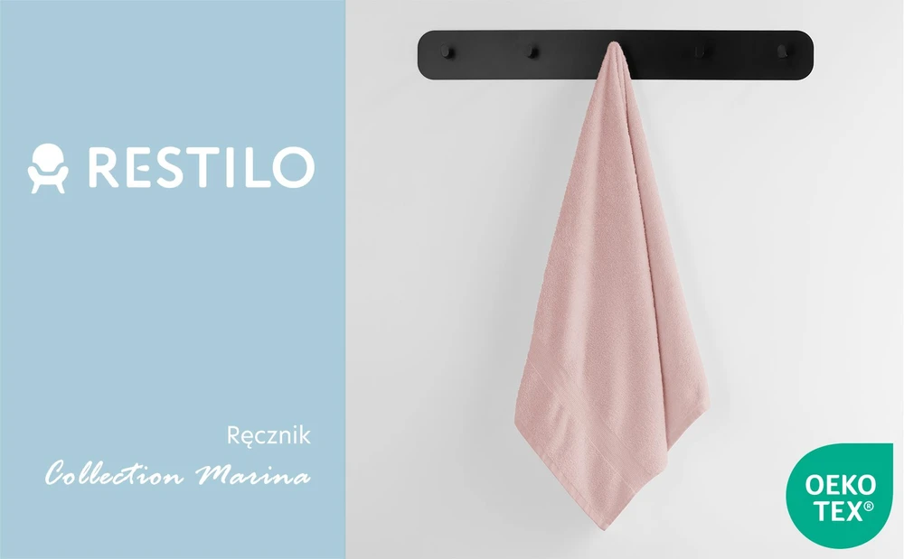 DecoKing Rankšluostis 70 × 140 cm, rožinės spalvos MARINA