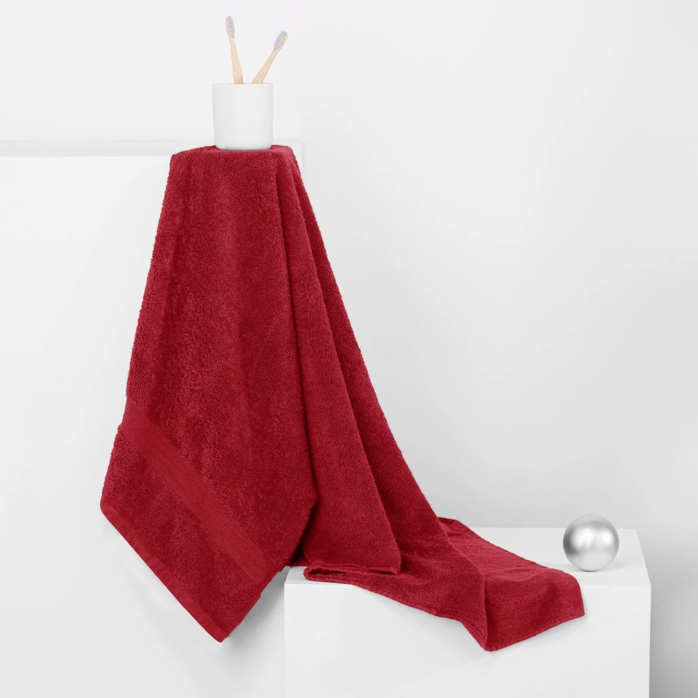 Rankšluostis Rankšluosčių rinkinys 2 vnt. 70x140 ir 2 vnt. 50x100 bordo spalvos