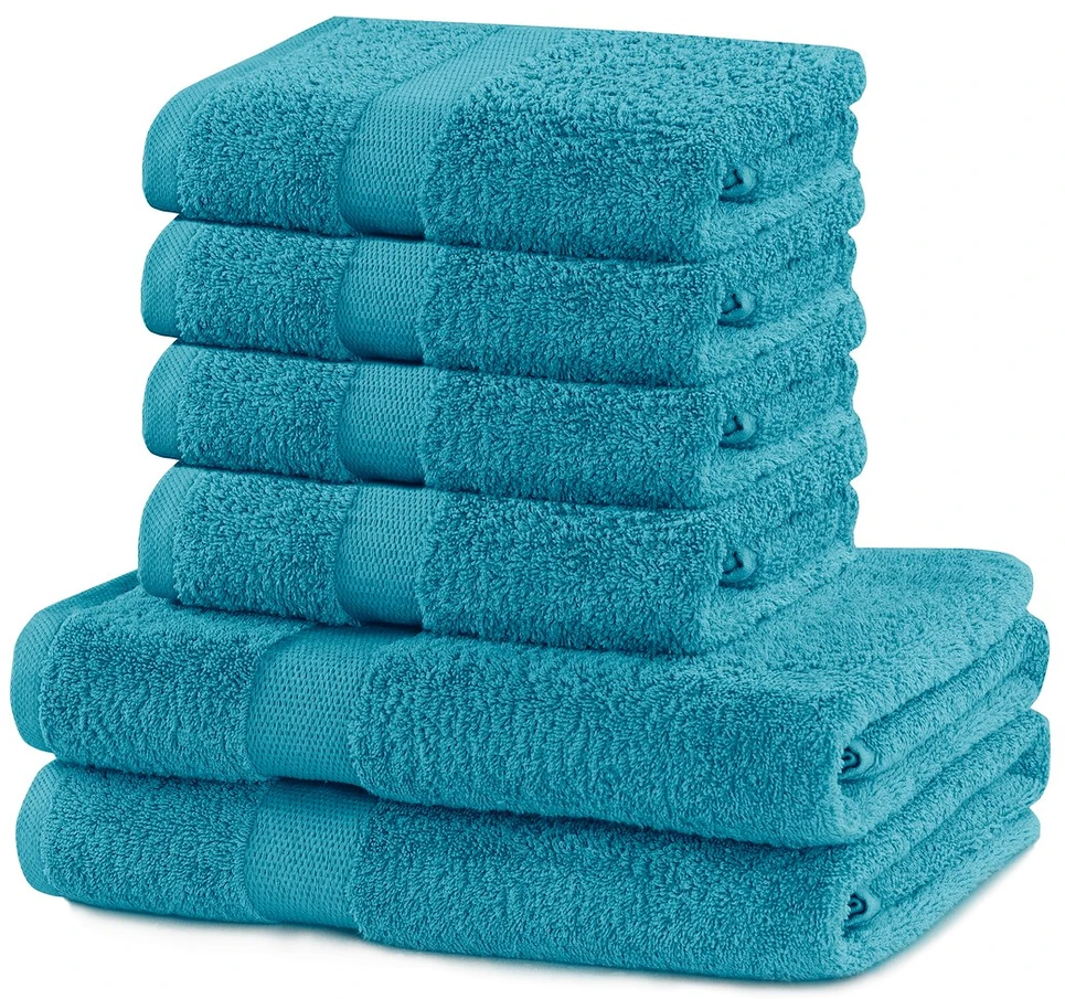 Rankšluostis Rankšluosčių rinkinys 2 vnt. 70x140 ir 4 vnt. 50x100 mėlynos spalvos