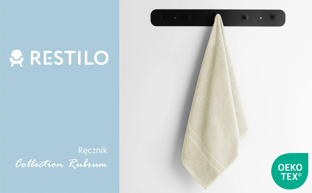 AmeliaHome Rankšluostis 70 × 130 cm, kreminės spalvos AH RUBRUM