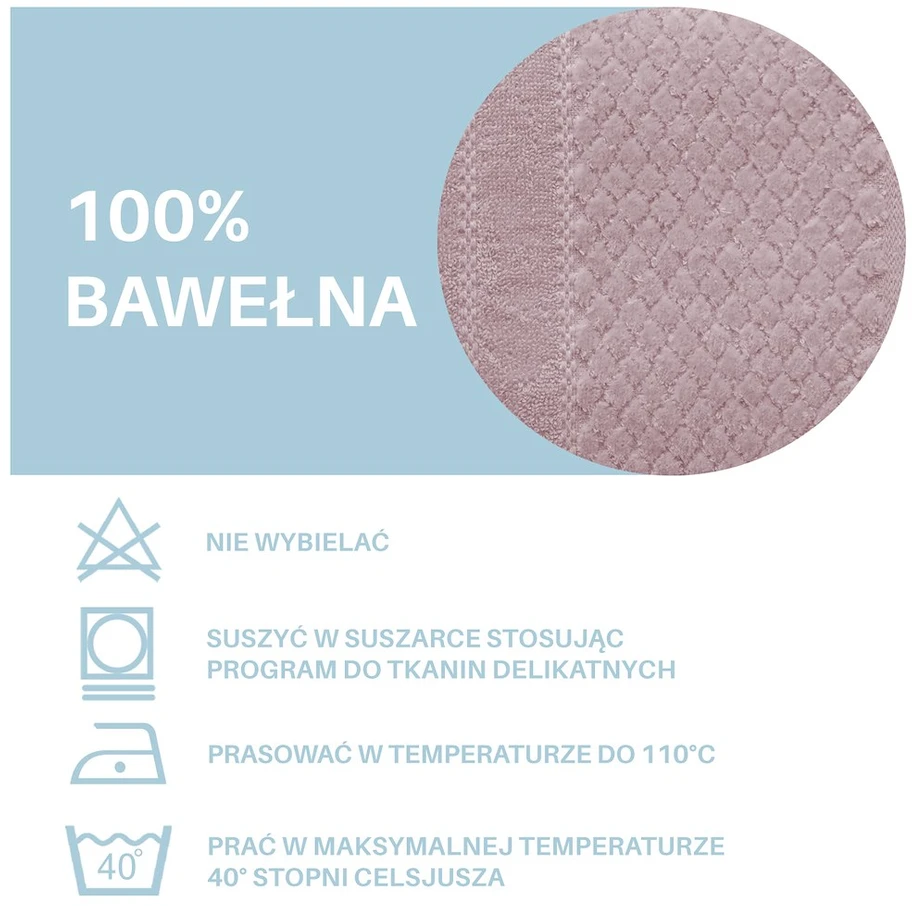 AmeliaHome Rožinė Rankšluostis AH RUBRUM P.Rožinis 50x90