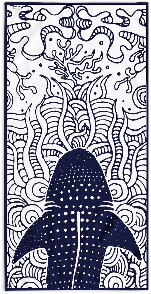 DecoKing Paplūdimio rankšluostis 90 × 180 cm SHARK