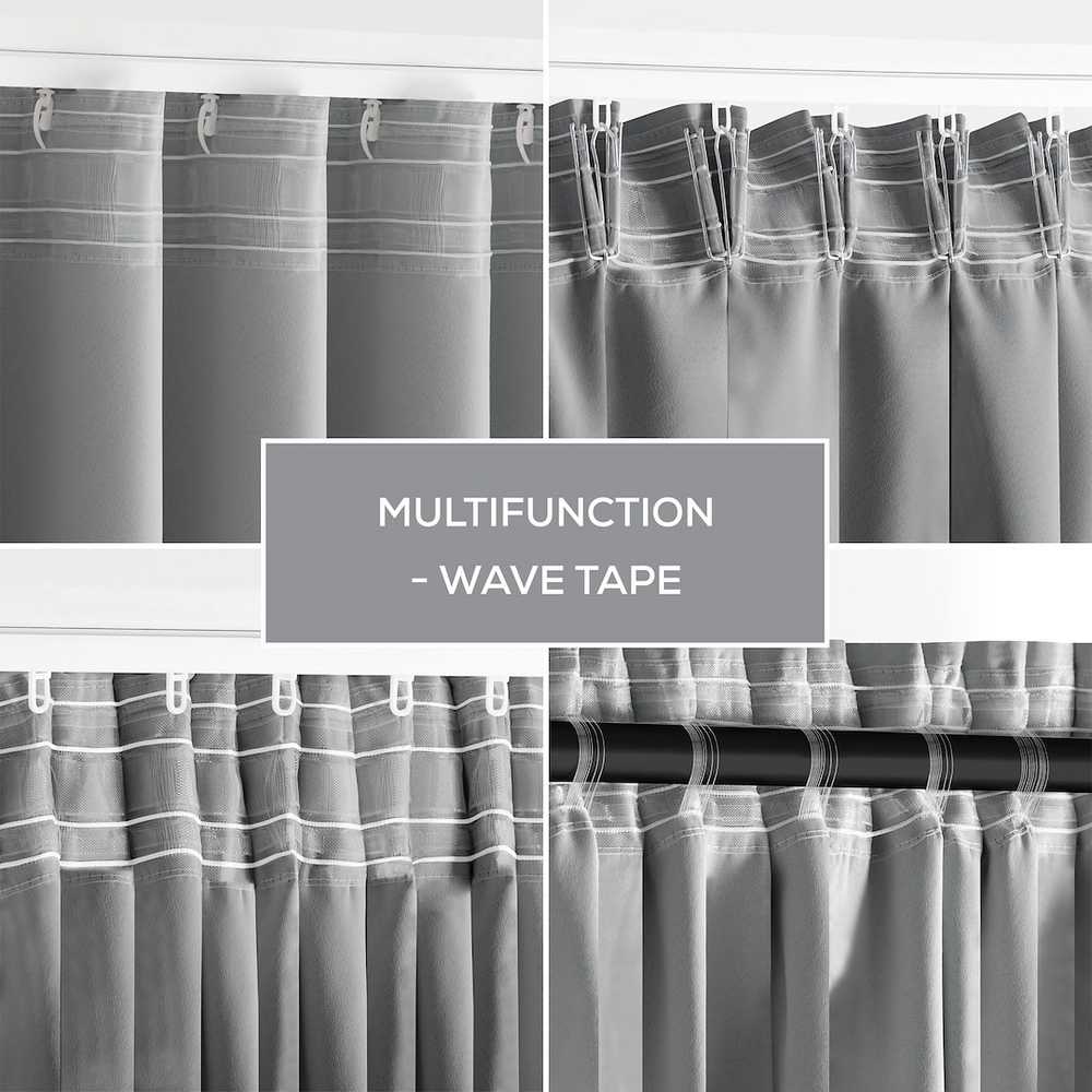 Užuolaida 140×230 iš blackout audinio pilkos Restilo