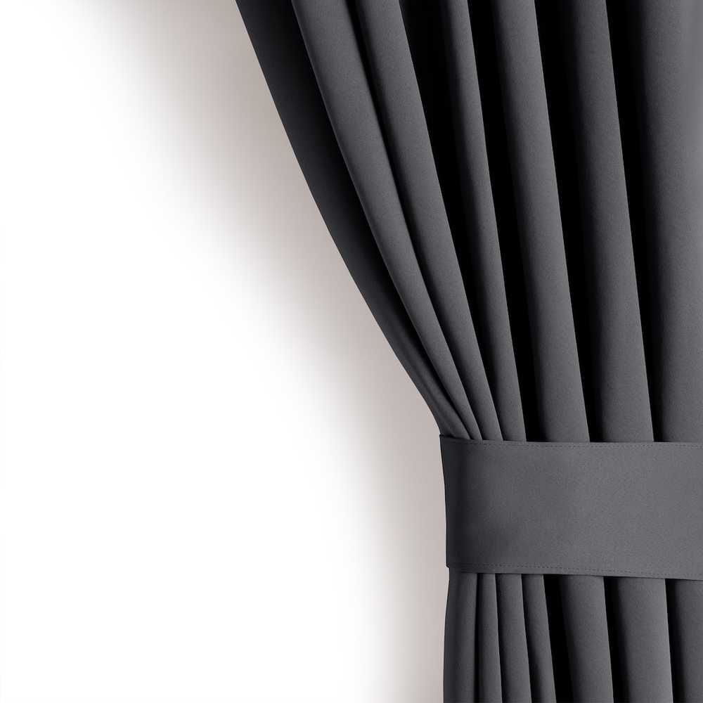 Užuolaida AH BLACKOUT PLEAT CHARCOAL 140X175 1PC