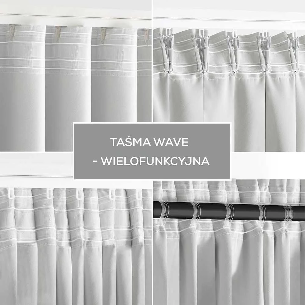 Užuolaida AH BLACKOUT PLEAT Baltas 140X175 1PC