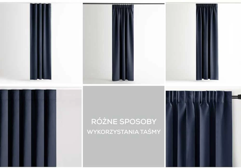 Užuolaida AmeliaHome Blackout 140 × 175 cm, indigo