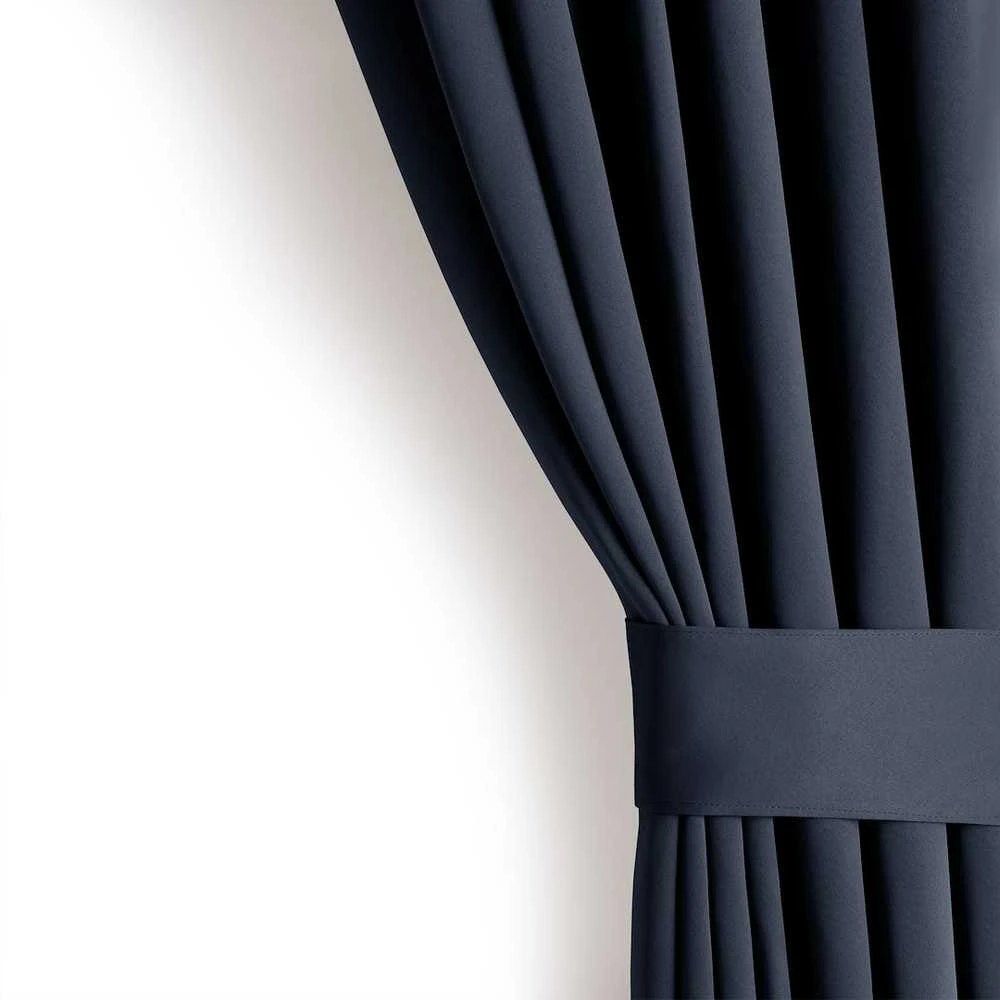 Curtain BLACKOUT color indigo style classic tape blackout 140x270 AmeliaHome