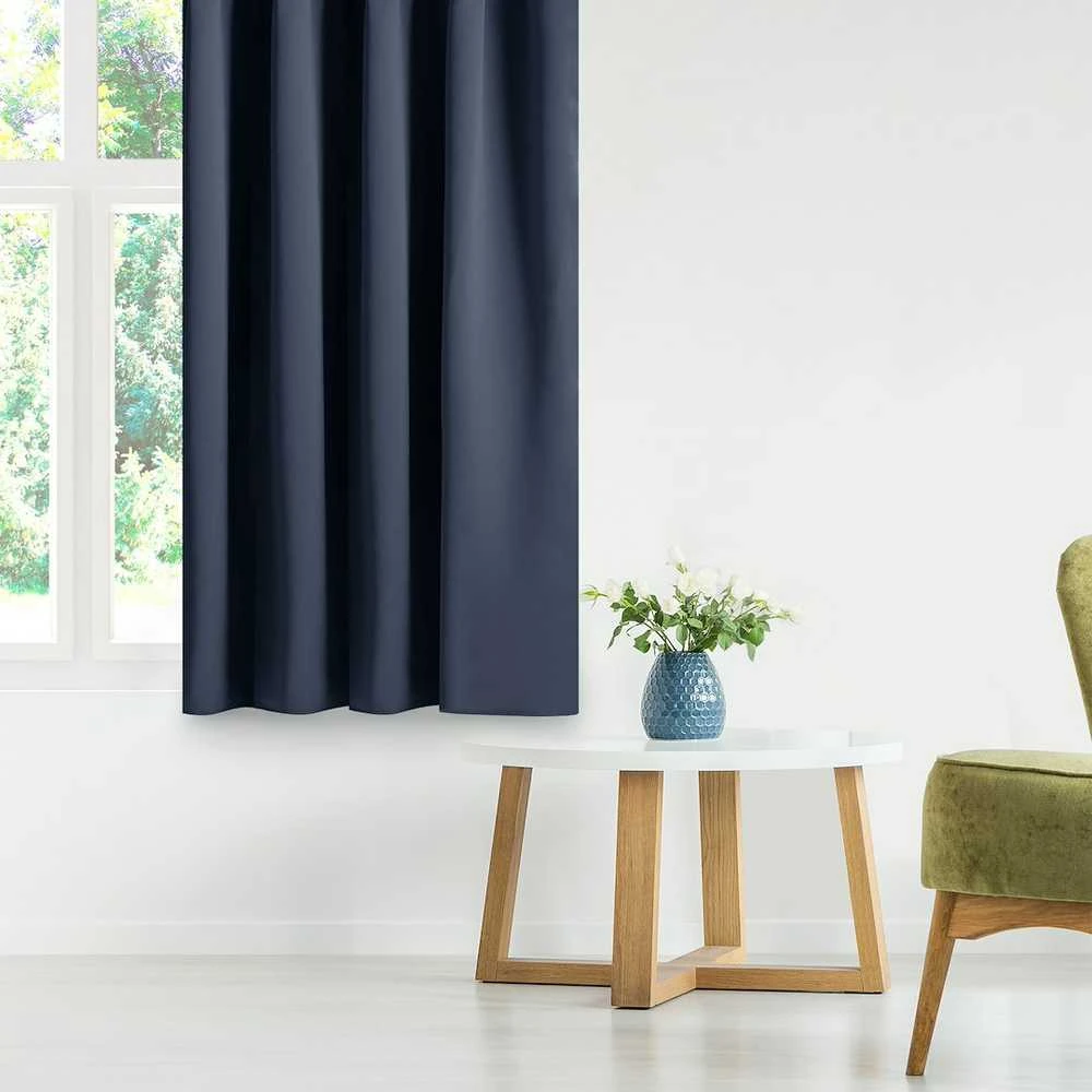 Curtain BLACKOUT color indigo style classic tape blackout 140x270 AmeliaHome