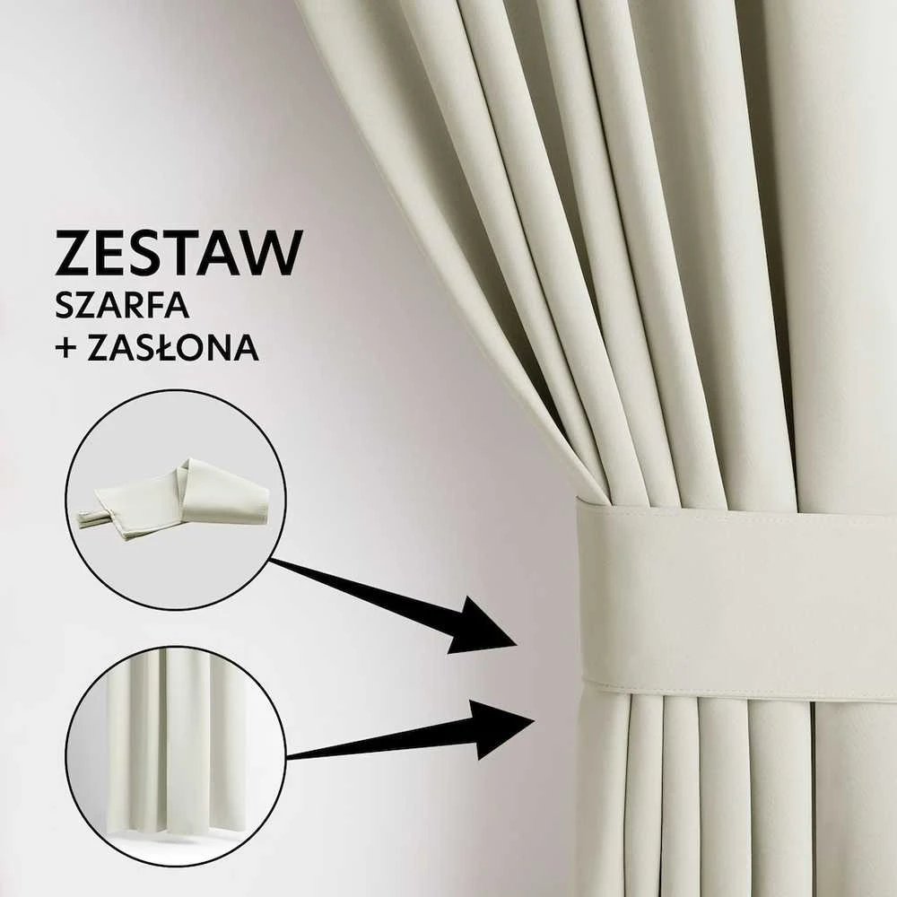 Užuolaida užtamsinanti 140×245 cm kreminė AH