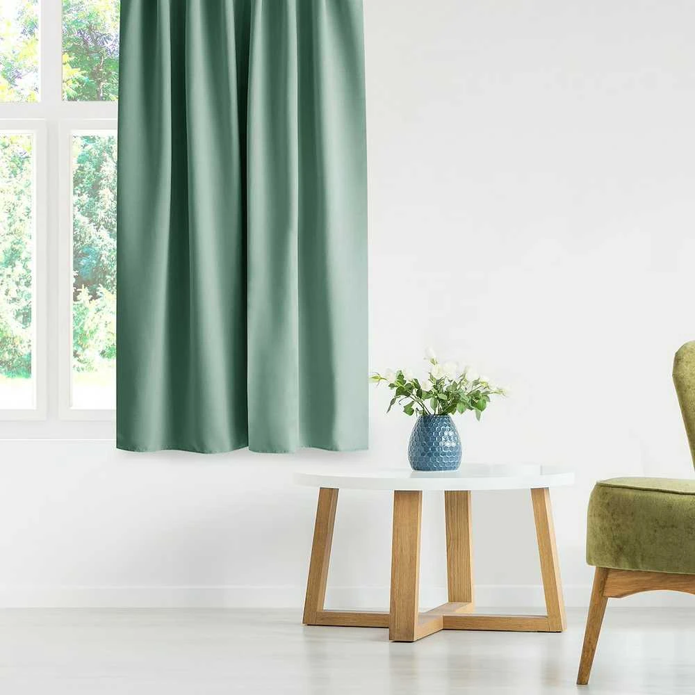 Naktinė užuolaida su žiedais AmeliaHome BLACKOUT 140X245 cm, 1 vnt., spalva: mėtų