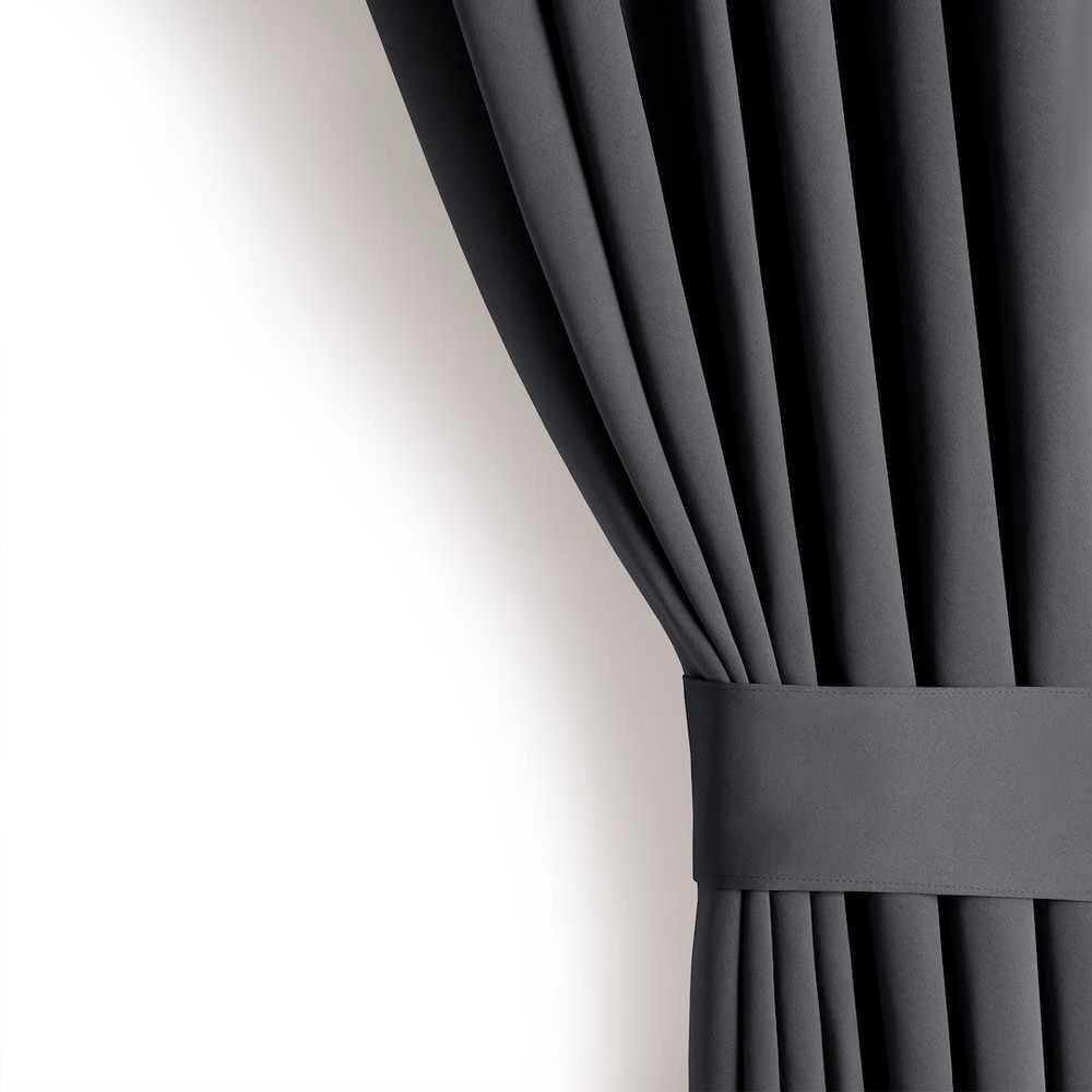 Užuolaida AH BLACKOUT PLEAT CHARCOAL 140X175 1PC