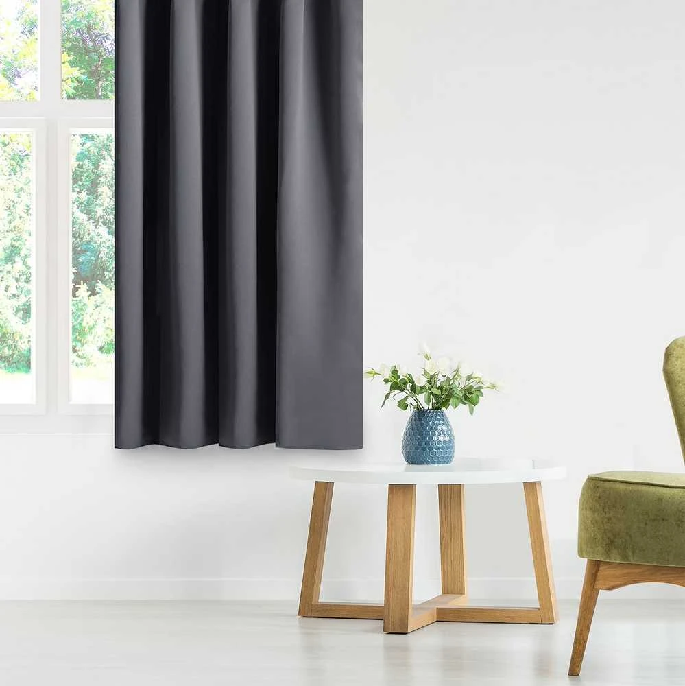 Užuolaida AH BLACKOUT PLEAT CHARCOAL 140X175 1PC