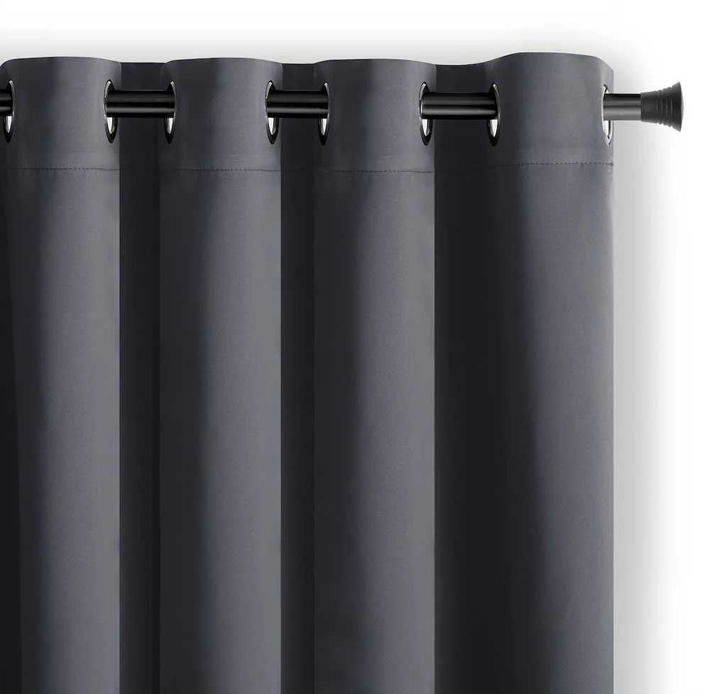 Naktinė užuolaida su žiedais AmeliaHome BLACKOUT 140X270 cm, 1 vnt., spalva: grafito