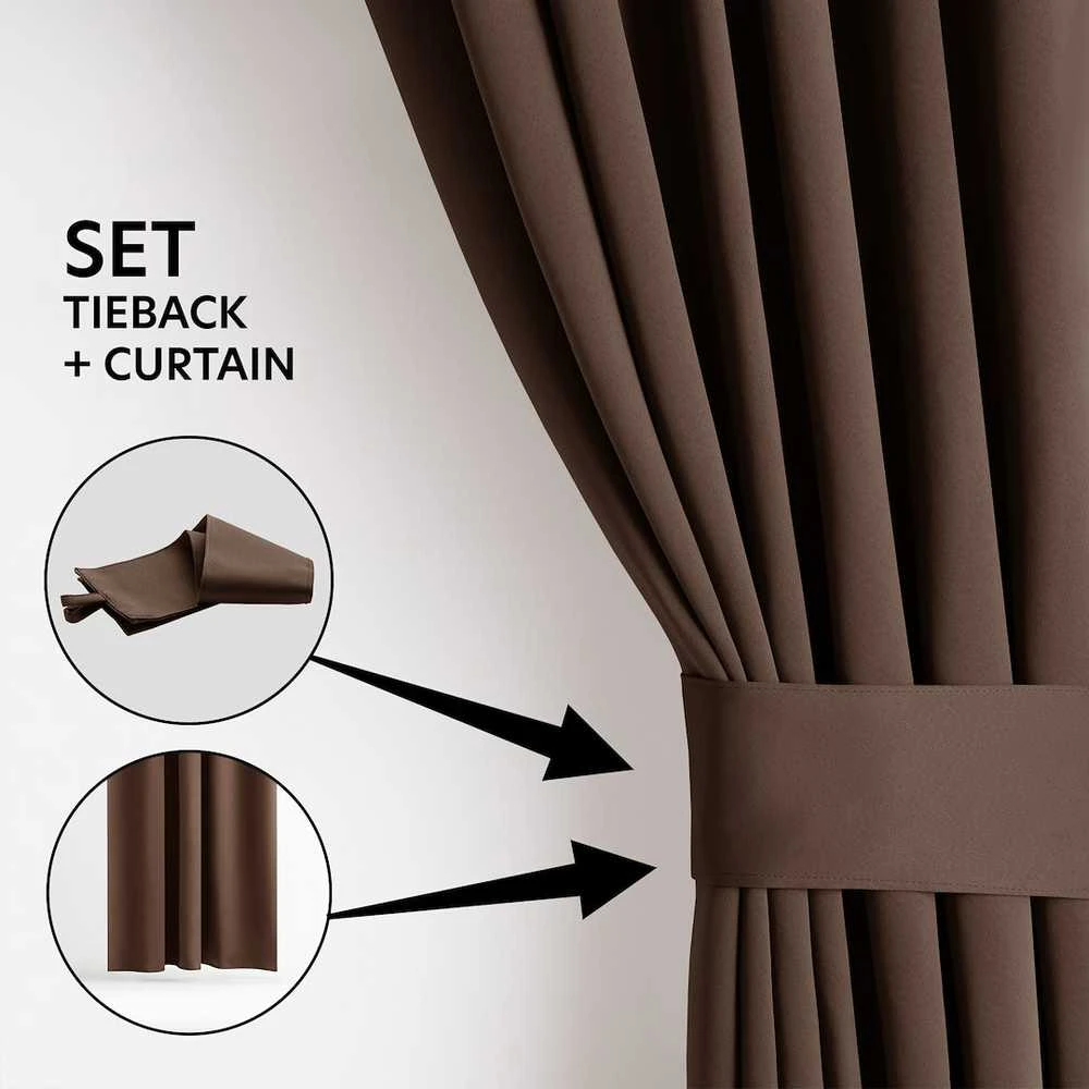 Curtain BLACKOUT color ruda style classic sidabrinis eyelets blackout 140x245 AmeliaHome