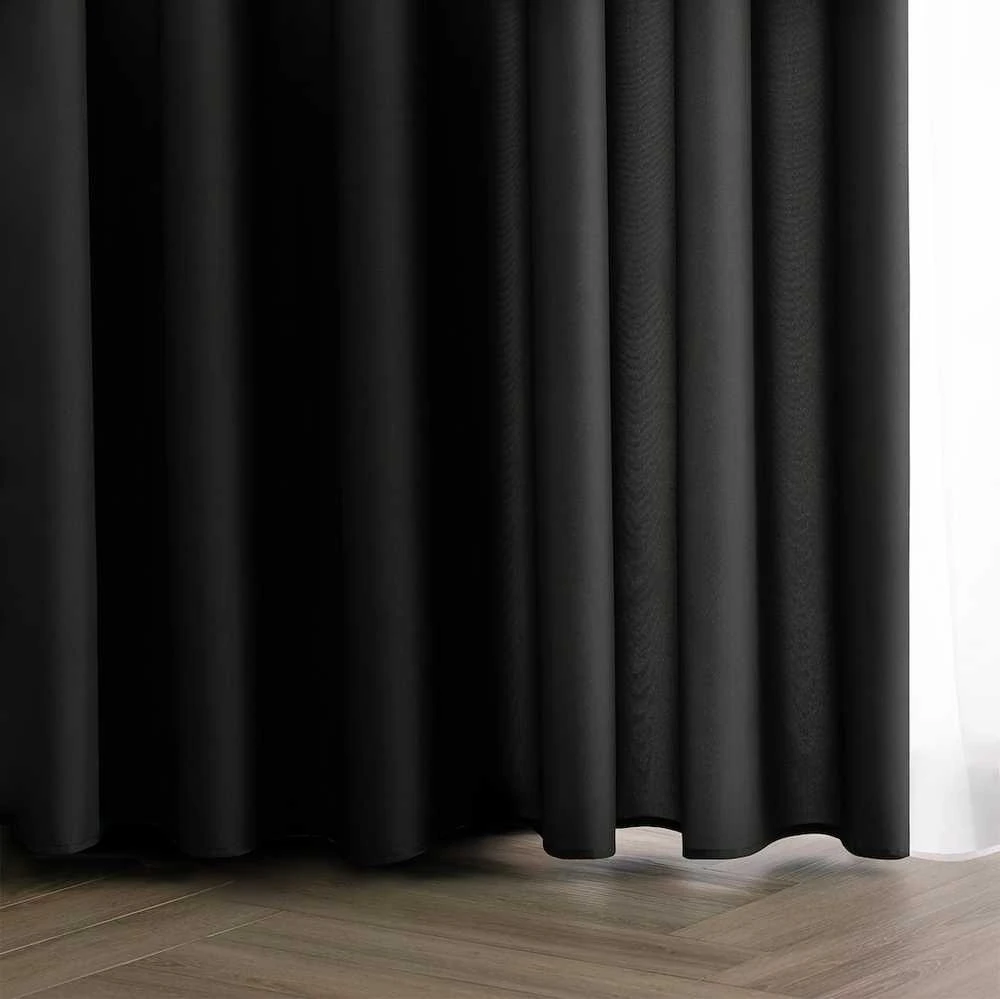 Užuolaida RES OXFORD CARLI EYELETS Juodas 140X270 1PC