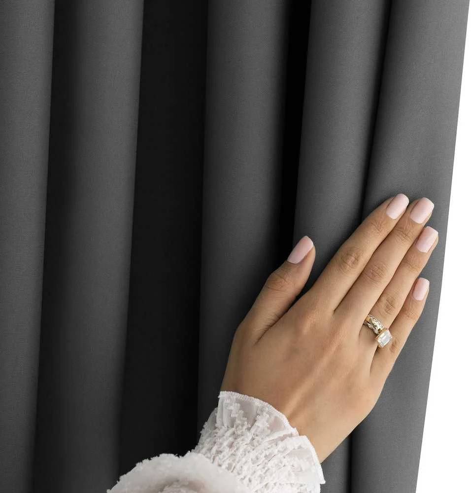 Užuolaida RES OXFORD CARLI EYELETS CHARCOAL 140X250 1PC