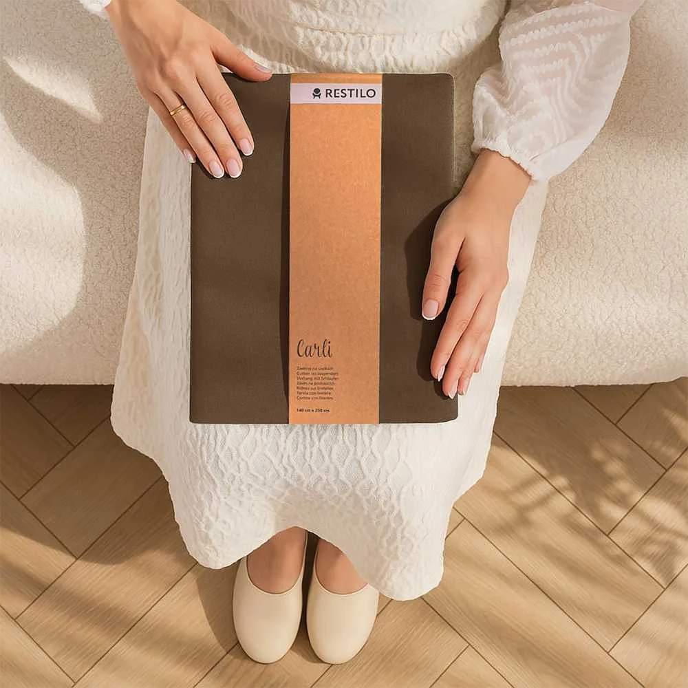 Užuolaida RES OXFORD CARLI EYELETS D.BROWN 140X270 1PC
