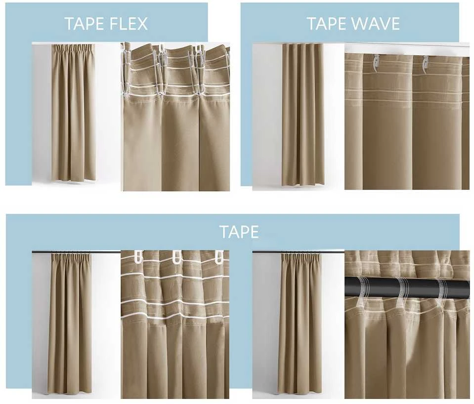 Užuolaida RES OXFORD CARLI PLEAT BEIGE 200X270 1PC
