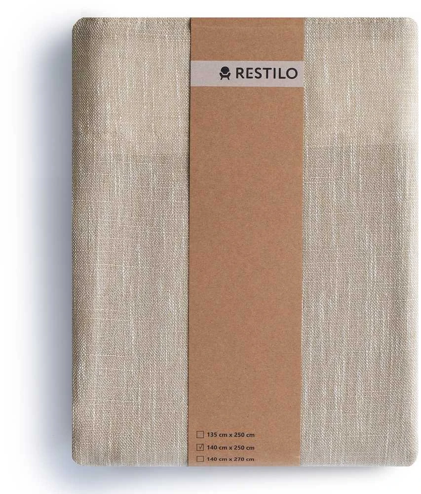 RESTILO užuolaida VALETA kapučino spalvos modernaus stiliaus juostos medžiaga viskozė, mikropluoštas 140x250