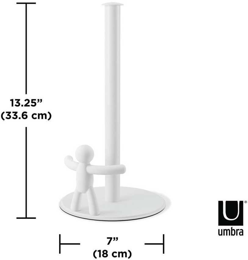 Umbra Popierinių rankšluosčių laikiklis 19 × 18 × 34, baltas HOLDER BUDDY
