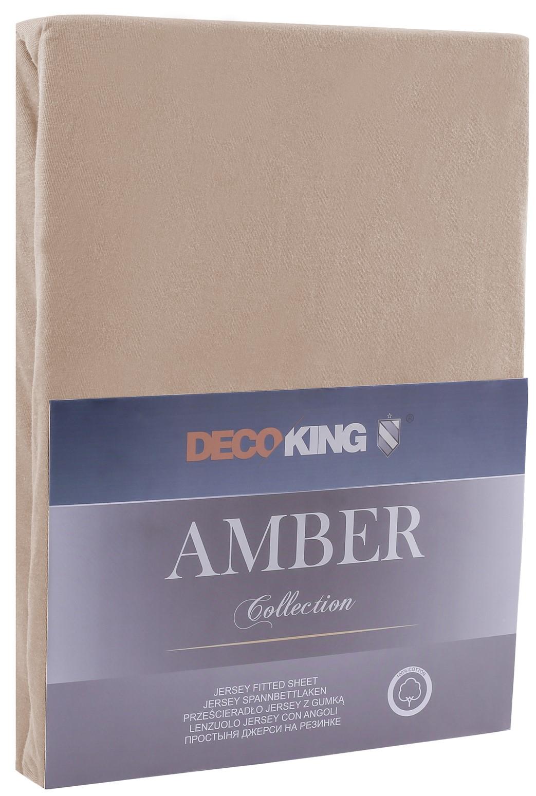 Paklodė DecoKing Amber Ruda, 220x200 cm, su guma