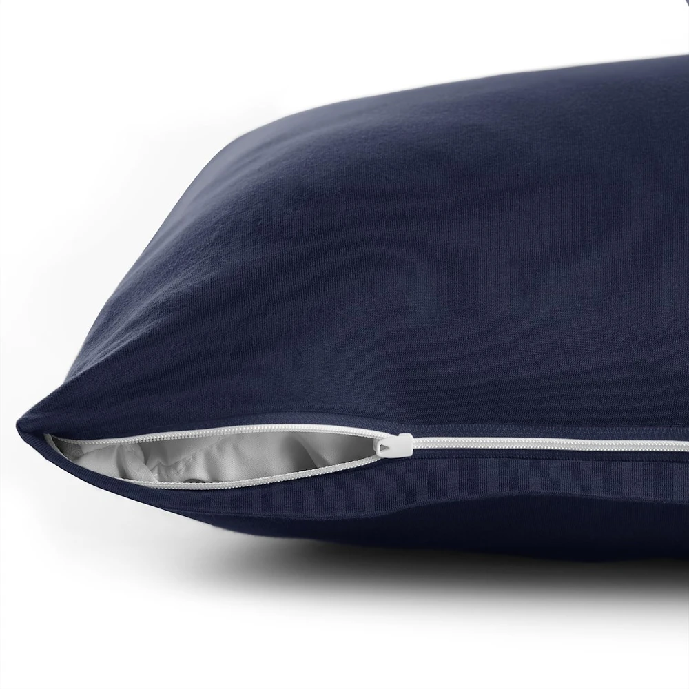 DecoKing Pagalvės užvalkalas tamsiai mėlynas 40×145 cm, 2 vnt