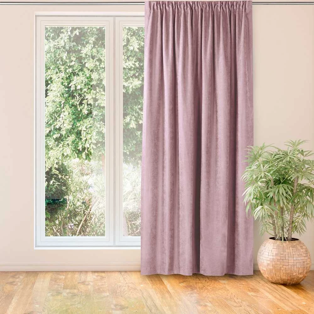Homede Užuolaidos 420×245 cm iš chenilio rožinės
