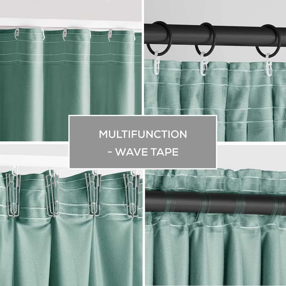 Užuolaidos VELVET spalva miętowy styl klasyczny taśma materiał velvet 140x270 AmeliaHome