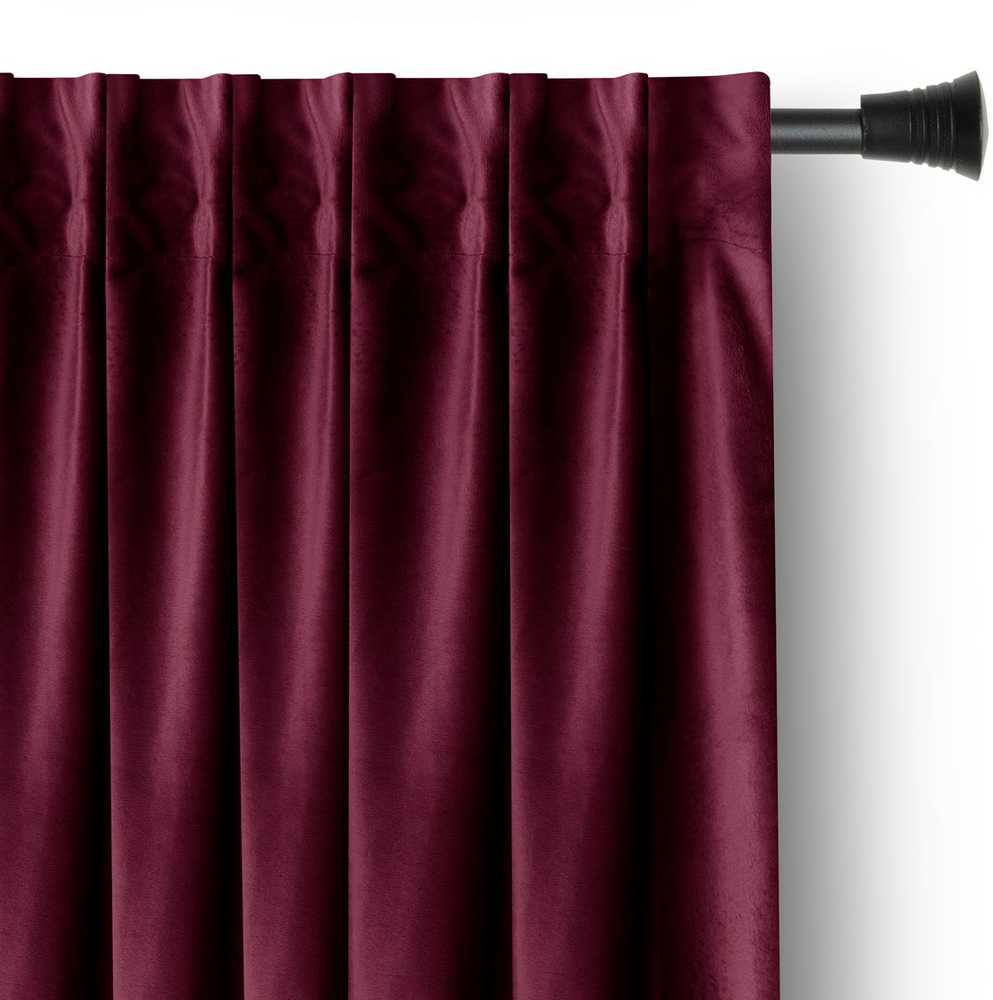 AmeliaHome Užuolaida aksominė 140×245 vyno spalvos CURT