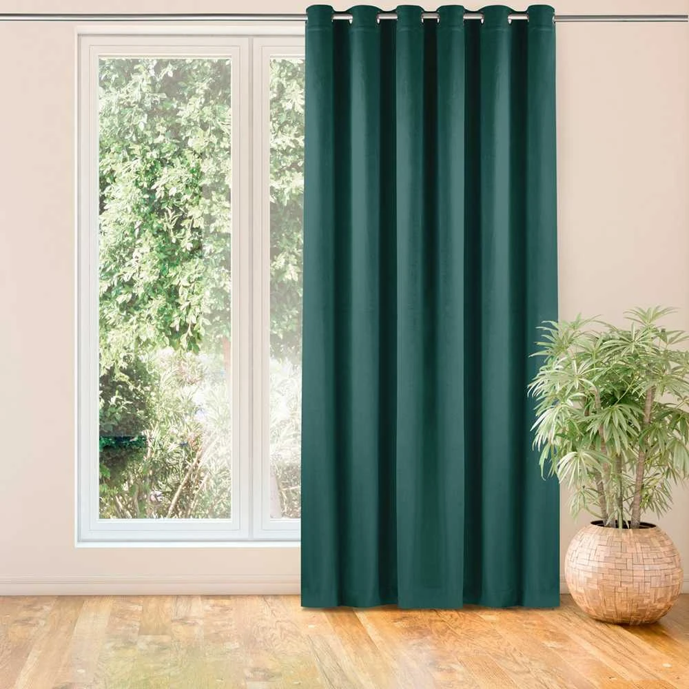 Homede Užuolaidos iš aksomo 135×300 tamsiai mėlynos