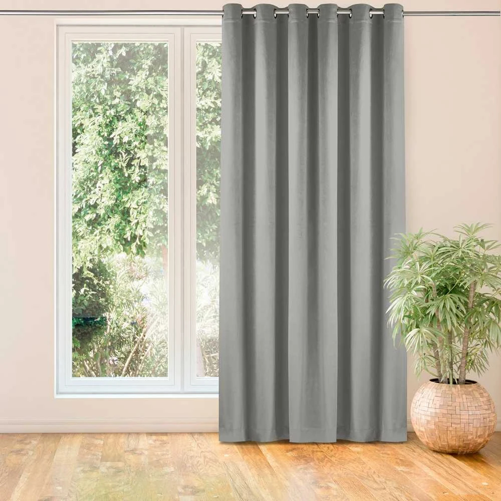 Homede Užuolaidos pilkos spalvos 135×270 VELVET