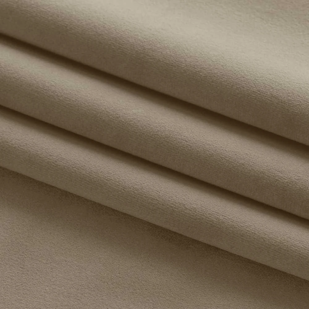 Homede Užuolaidos aksominės 135×270 smėlio spalvos