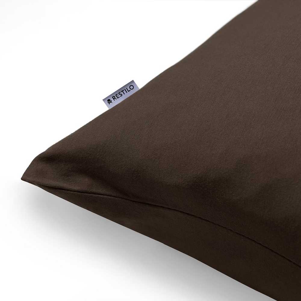 Užvalkalas dekoracyjna AMBER spalva tamsiai ruda styl klasyczny materiał jersey 40x40 DecoKing