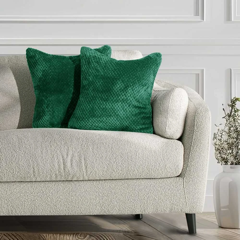 DecoKing Pagalvės užvalkalas 45×45 cm tamsiai žalia HENRY