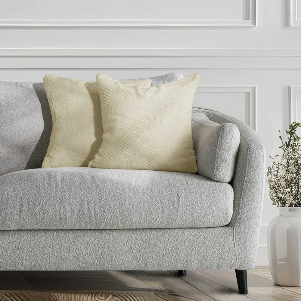 DecoKing Pagalvės užvalkalas 45×45 cm kreminės spalvos HENRY
