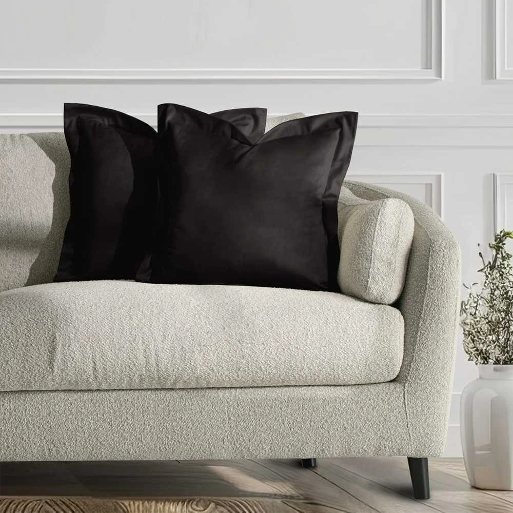 AmeliaHome Pagalvės užvalkalas aksomas 45×45 cm juoda AH