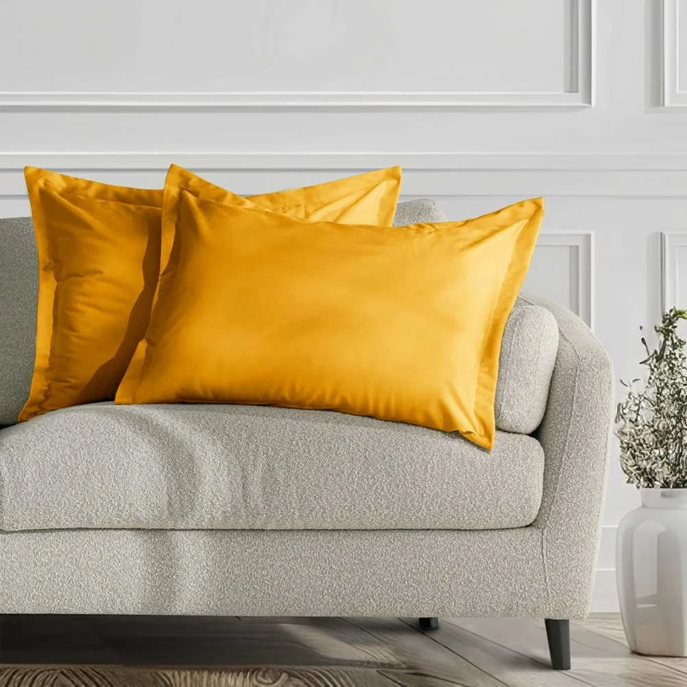 AmeliaHome Pagalvės užvalkalas 50×70 cm iš aksomo garstyčių AH