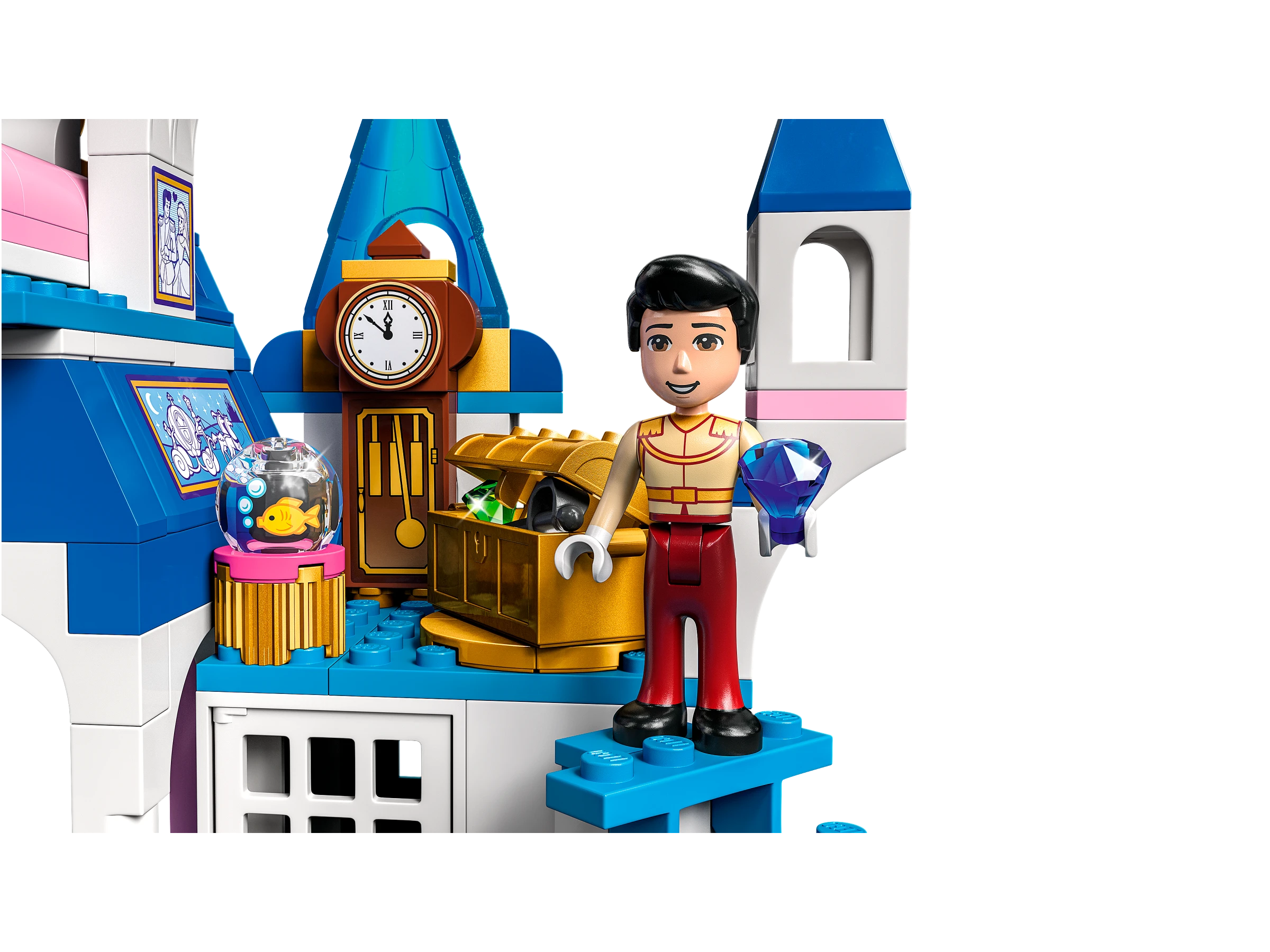 LEGO® ǀ Disney Pelenės ir Žavingojo princo pilis 43206 konstravimo rinkinys (365 dalys) 43206
