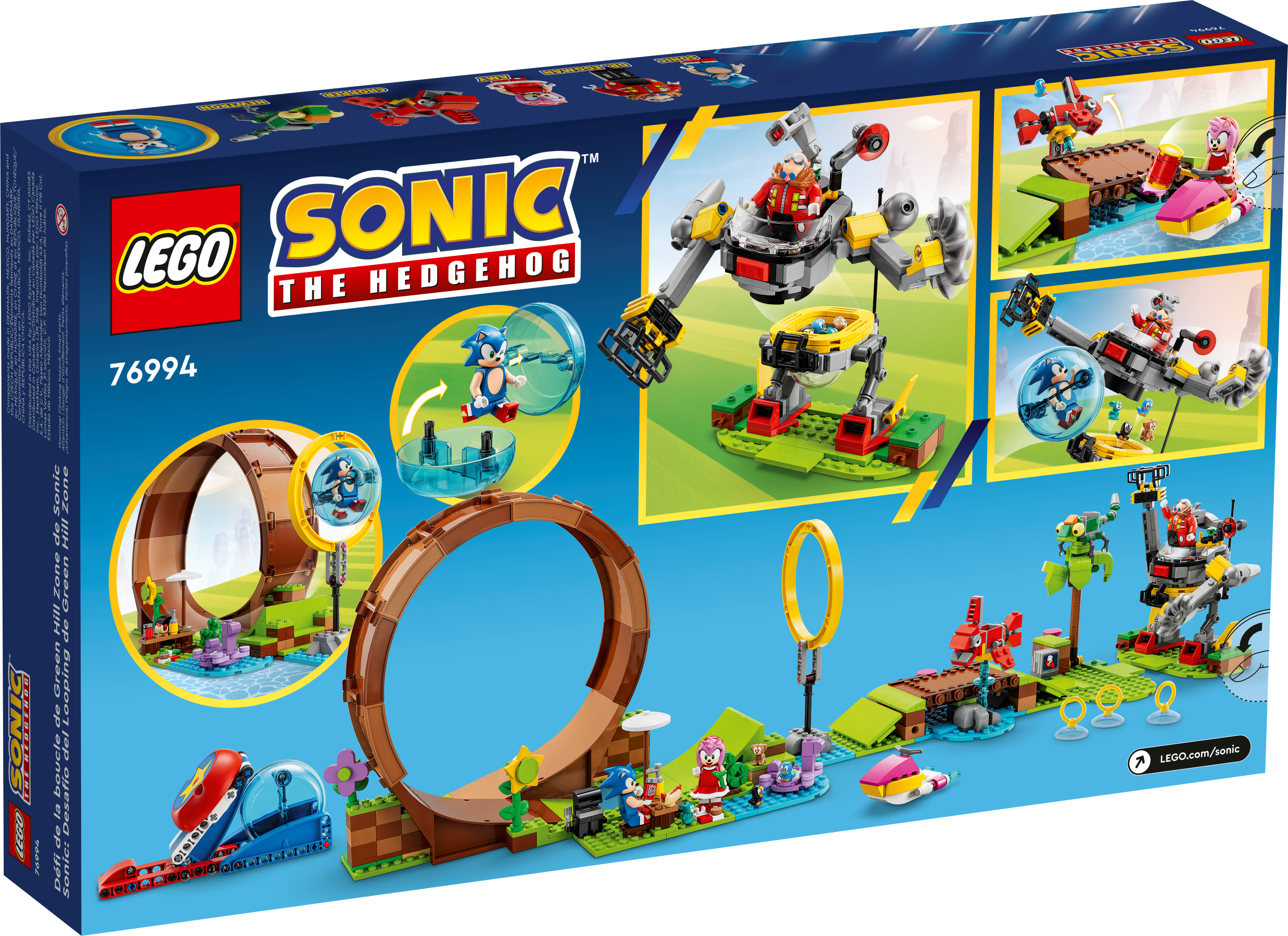 LEGO® Sonic the Hedgehog Žaliojo kalno zonos kilpos iššūkis (76994)