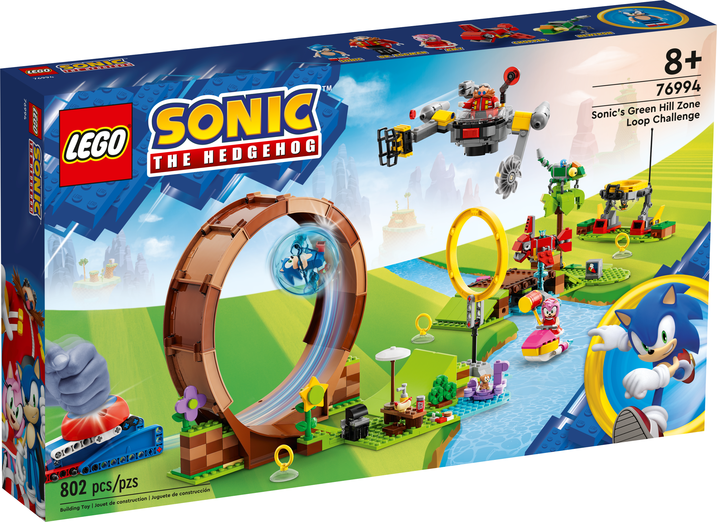 LEGO® Sonic the Hedgehog Žaliojo kalno zonos kilpos iššūkis (76994)